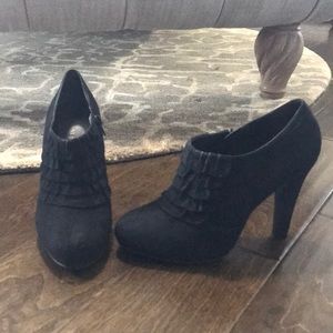 Gianni Binni Suede Black Booties